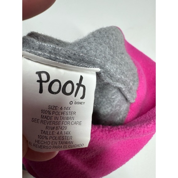 Vintage Winnie the Pooh Fleece Hat Size 4-14x Embroidered Piglet Pooh - Picture 3 of 7